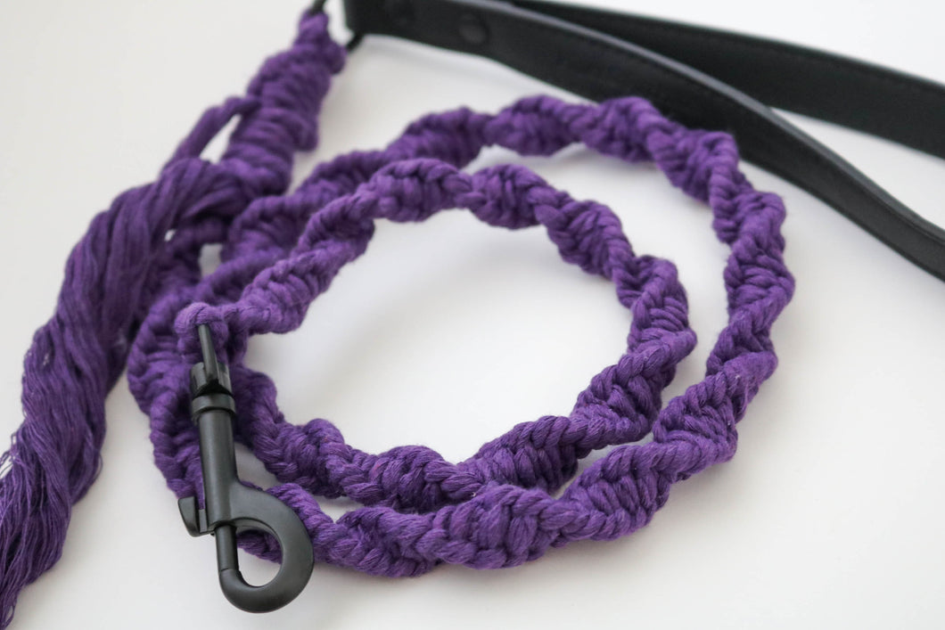 Blooming Orchid Macramé Leash